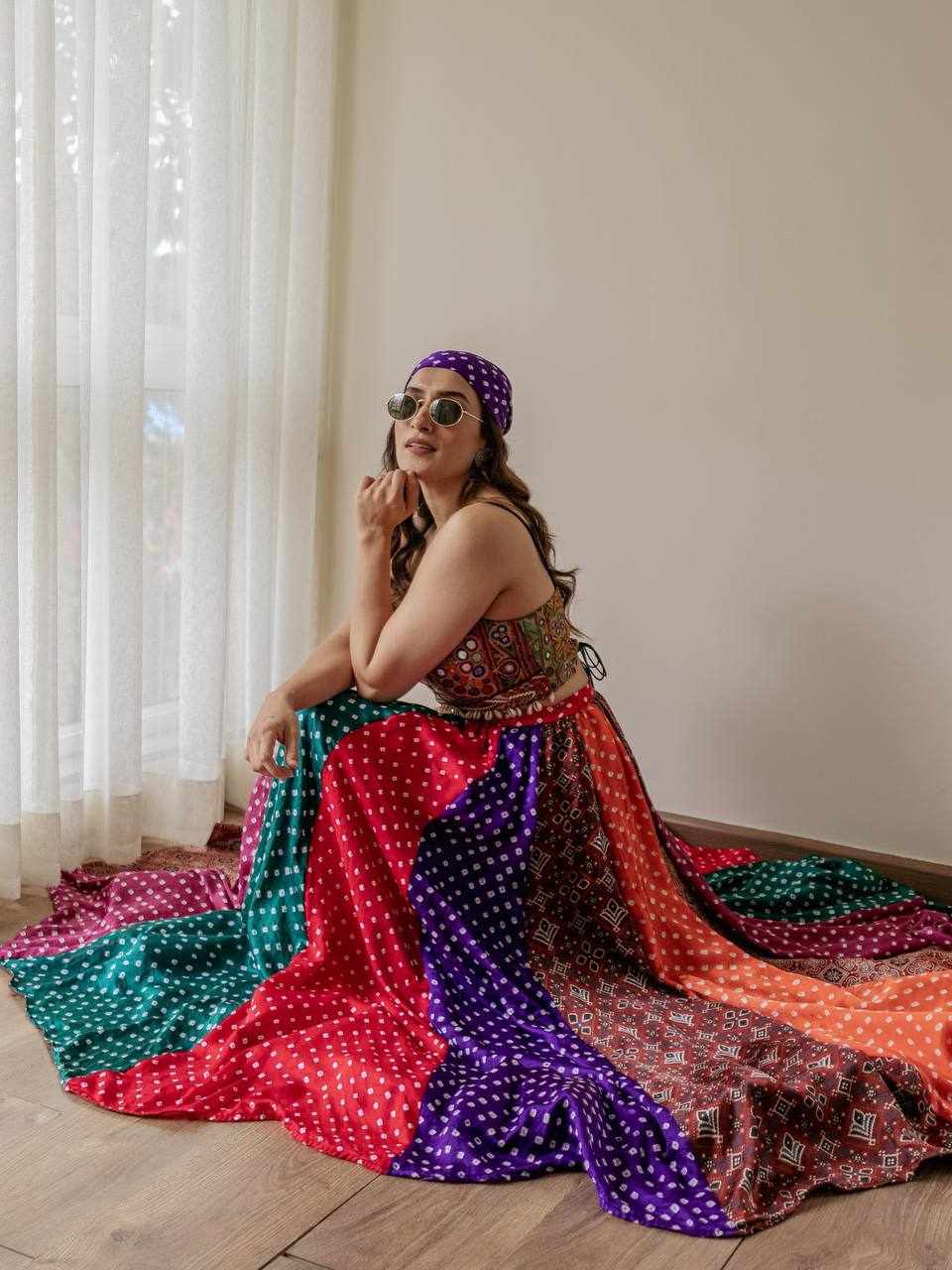 QRC 374 Faux Georgette Designer Lehenga