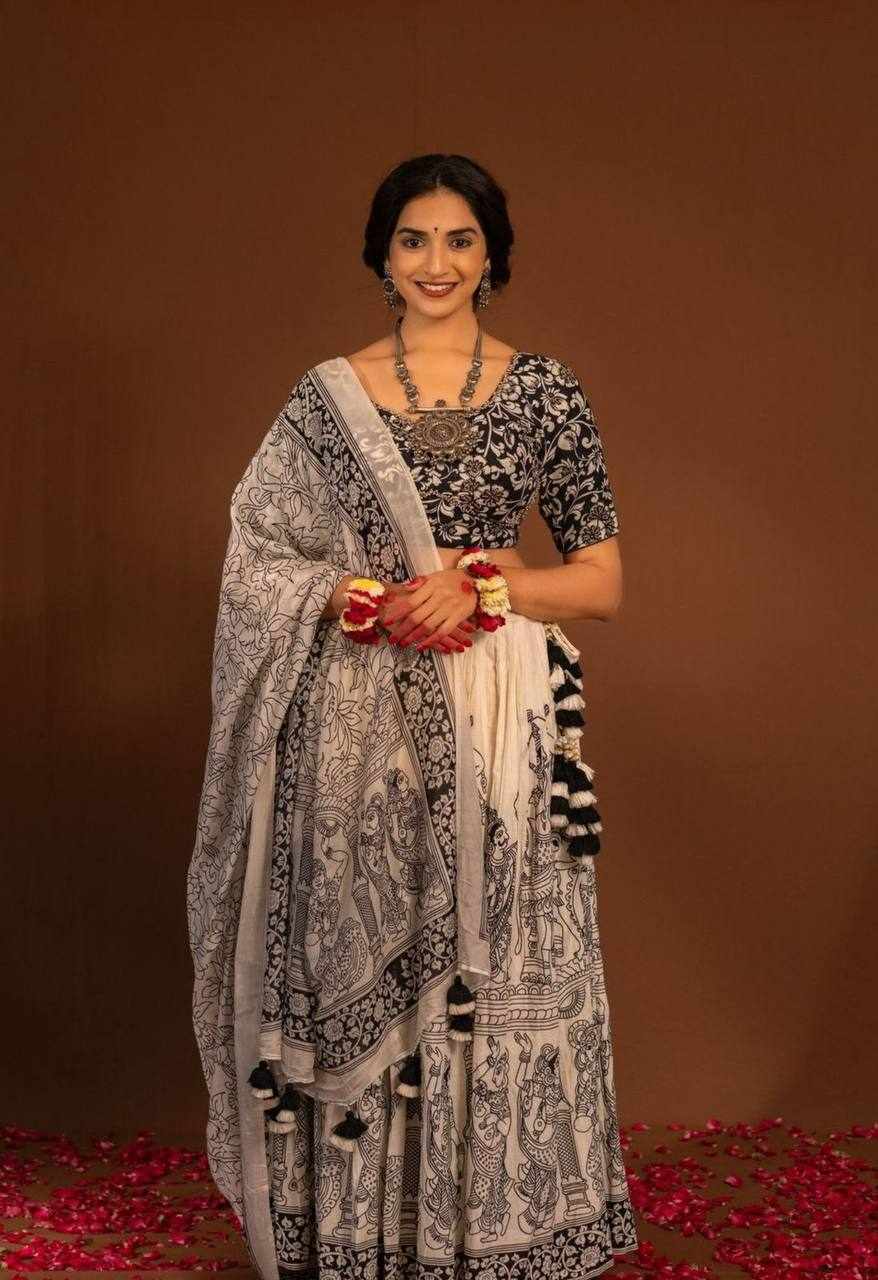 PC 440 - Pure Cotton Kalamkari Print Lehenga Set